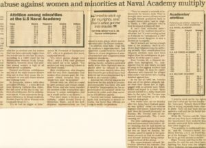 VICTOR -HUGO VACA II QUOTED IN THE SUN FRONT PAGE USNA ARTICLE