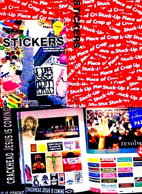 STICKER BOOK VICTOR HUGO VACA JR CRACKHEAD JESUS IS COMING STICKER