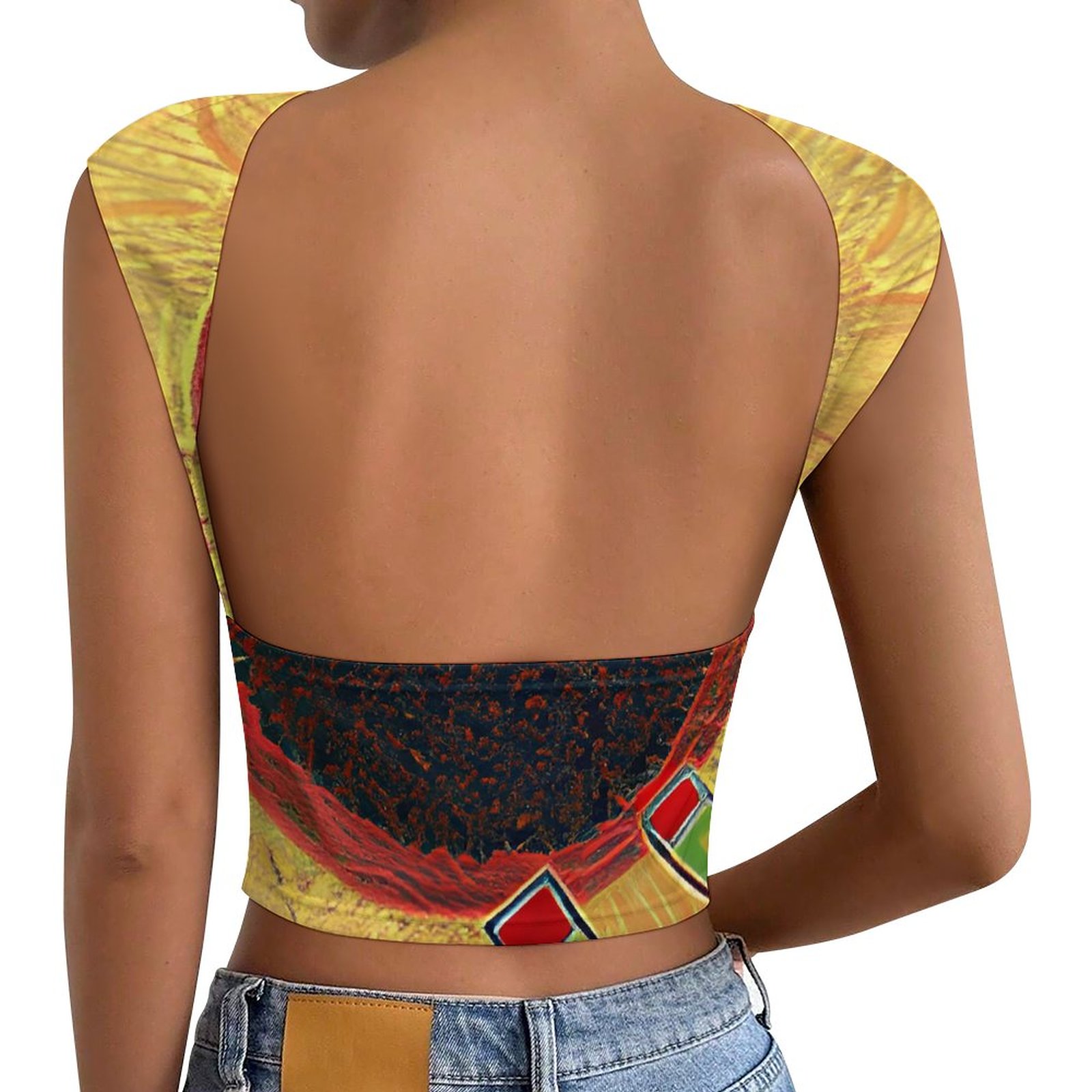 "Sunflower" Women's Backless Top - Image 2