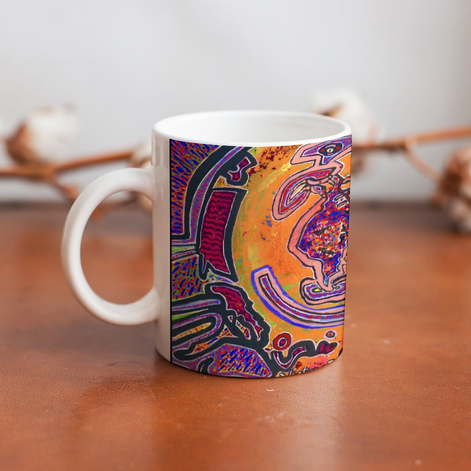 "Love Vortex" 11oz White Mug - Image 4