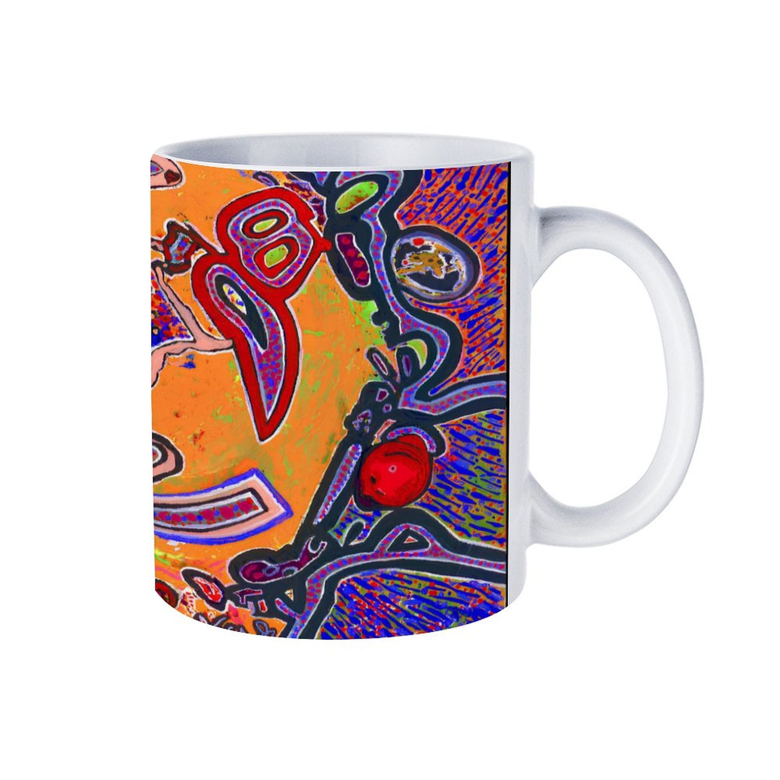 "Love Vortex" 11oz White Mug - Image 3