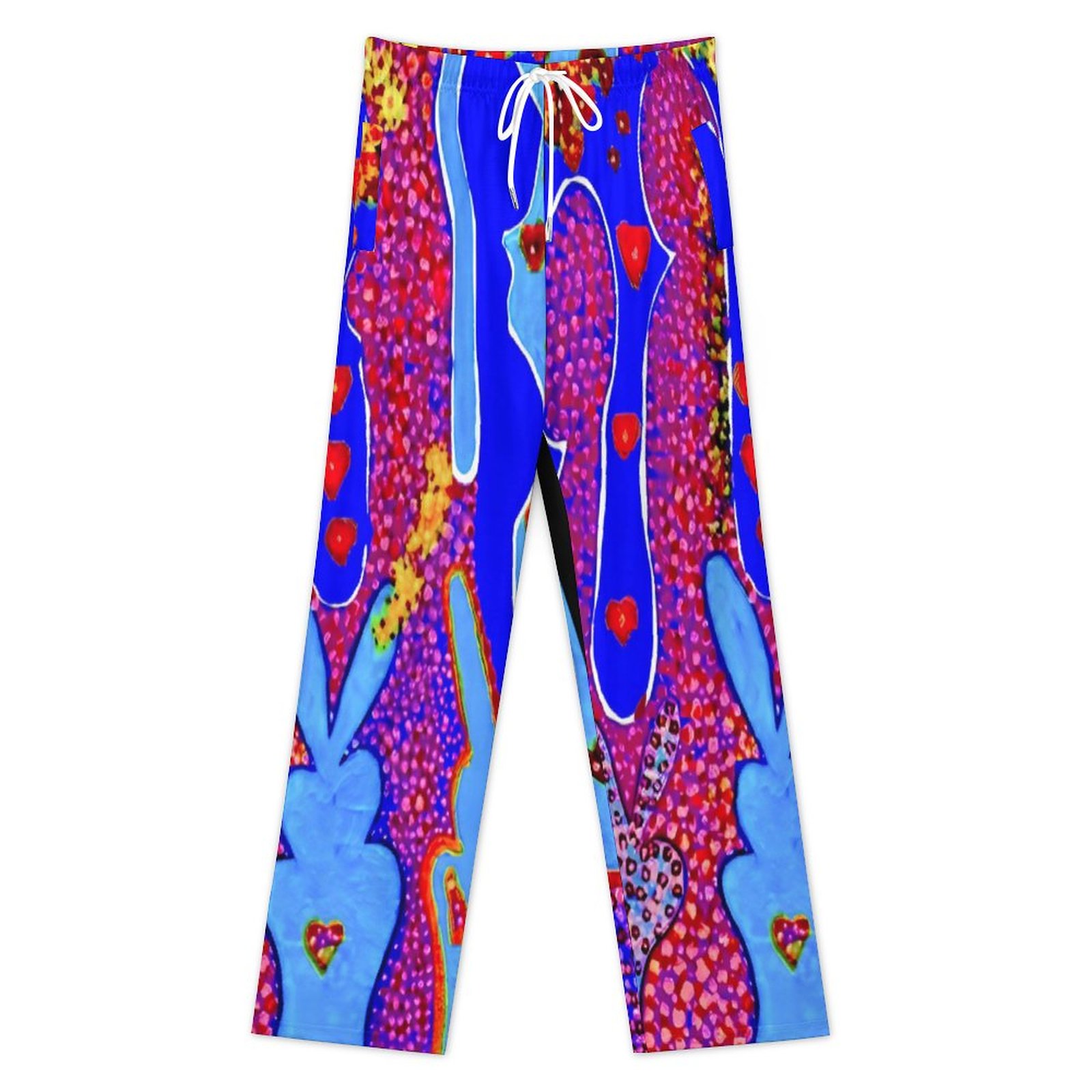 "Love Bunnies" Cotton Loose Lounge wear Pants for Men - Image 2