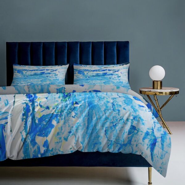 "WaterFall" 3-Piece Bedding Set-90"x90"/ 229x229cm