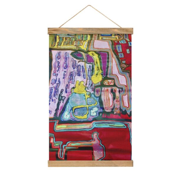 "World Of Dreams" Framed Flax Painting Wall Decor