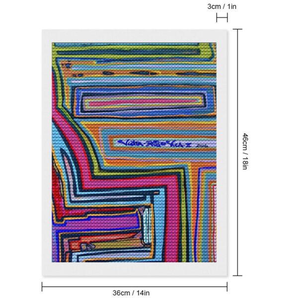 "Pastel Overture" Unframed Diamond Art Painting with Round Diamonds