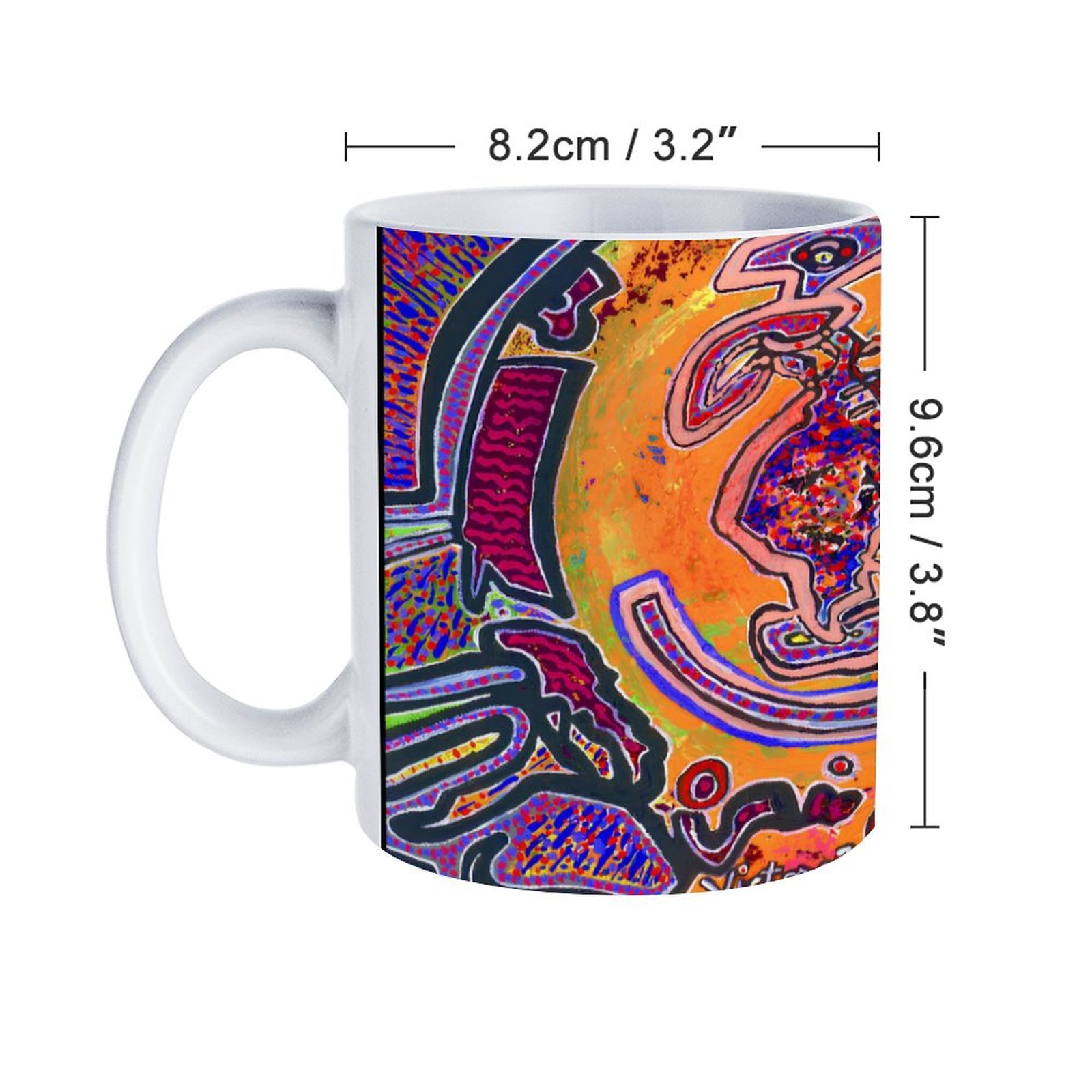 "Love Vortex" 11oz White Mug - Image 2