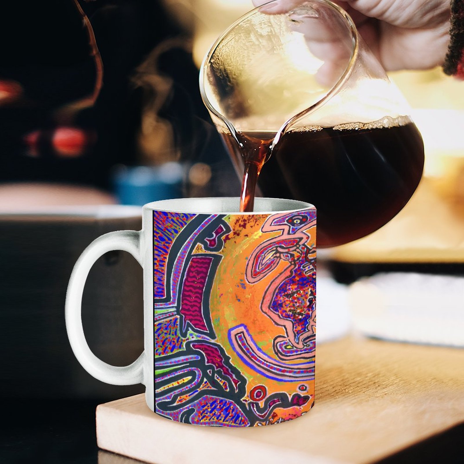 "Love Vortex" 11oz White Mug - Image 5