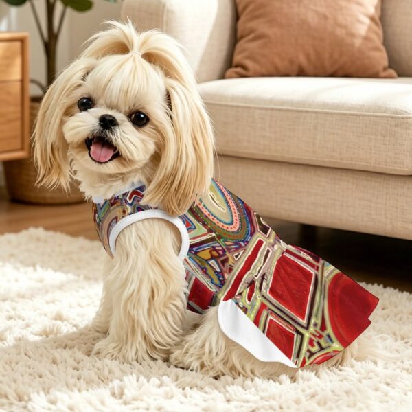 "Red Dream" Pet Ruffle Dress